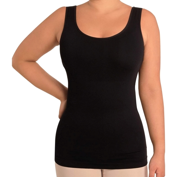 Skinnygirl Shapewear Racerback Tank Top Smothers & Shapers GRAY Size L - Picture 6 of 6